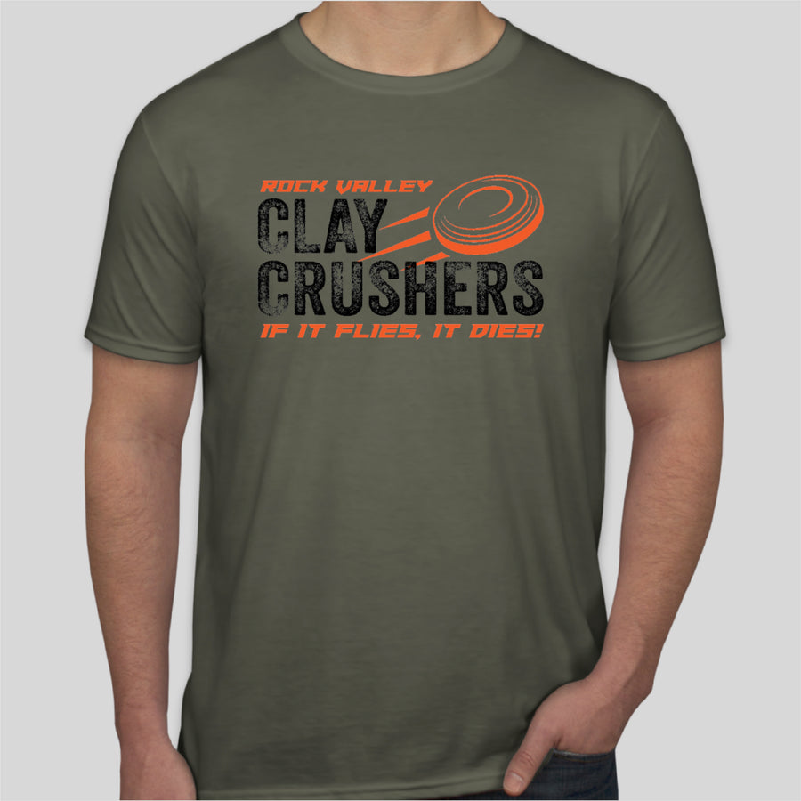 Gildan Softstyle T-Shirt MILITARY GREEN - Clay Crushers