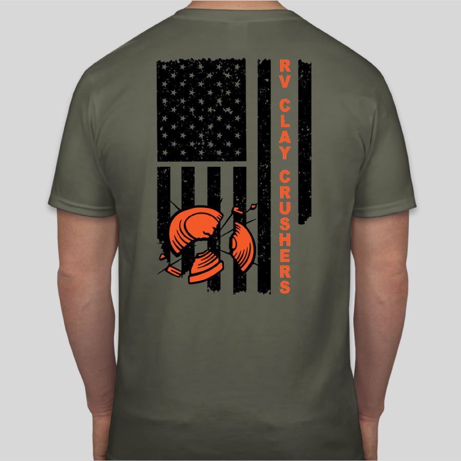 Gildan Softstyle T-Shirt MILITARY GREEN - Clay Crushers