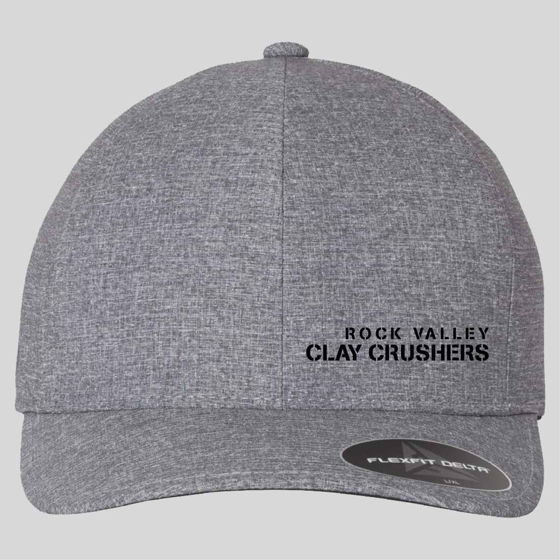 Flex-Fit Hats GREY HEATHER - Clay Crushers