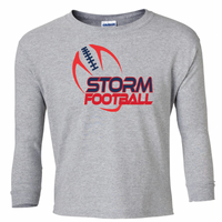 Storm Football | Gildan Ultra Cotton Long Sleeve - Youth | STORMFB23