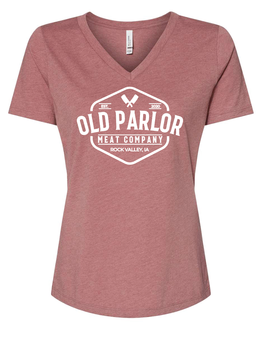 Old Parlor BELLA + CANVAS Women's Relaxed V-Neck Short Sleeve (WOMENS) | OLDPARLOR