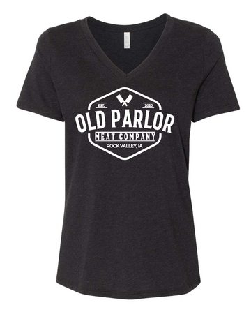 Old Parlor BELLA + CANVAS Women's Relaxed V-Neck Short Sleeve (WOMENS) | OLPC